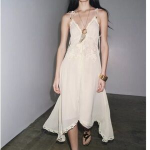 Elegant Cream Lace Dress